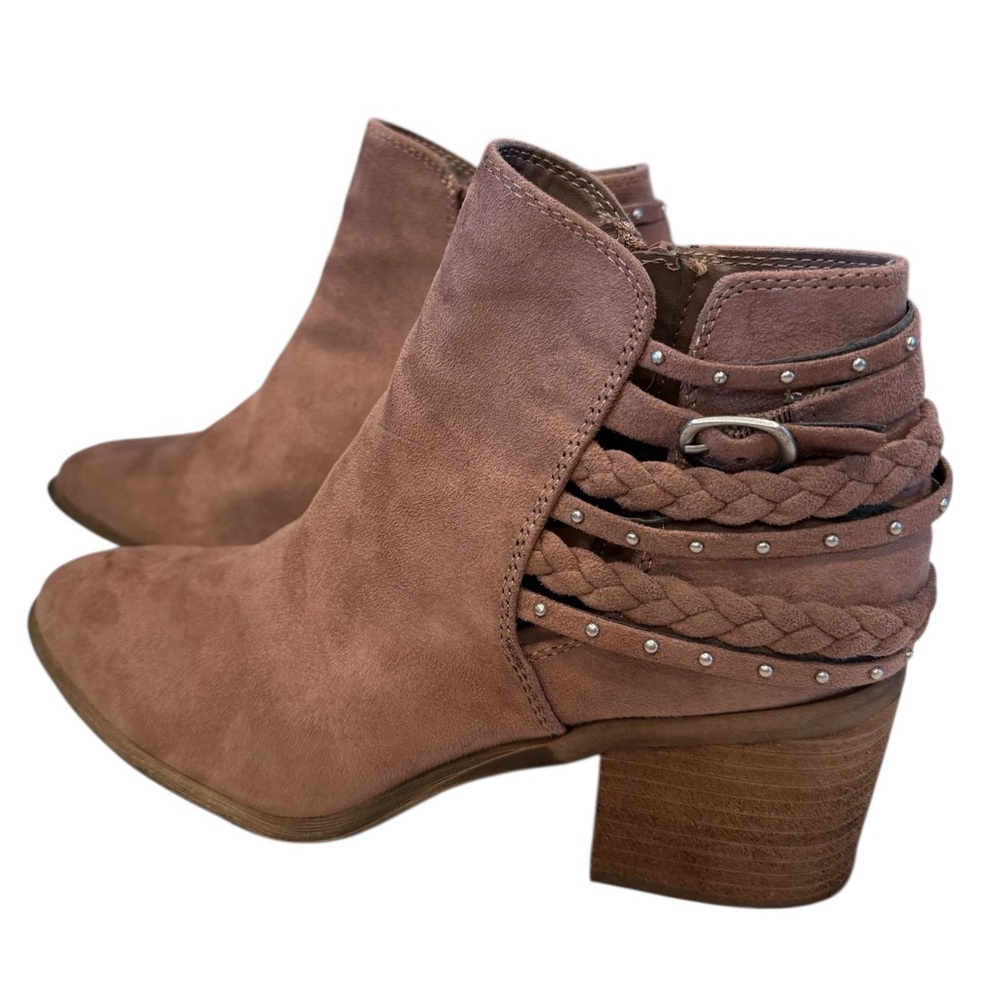 Carlos by Carlos Santana Women's Ashby Ankle Boots - Dusty Mauve Size 8.5